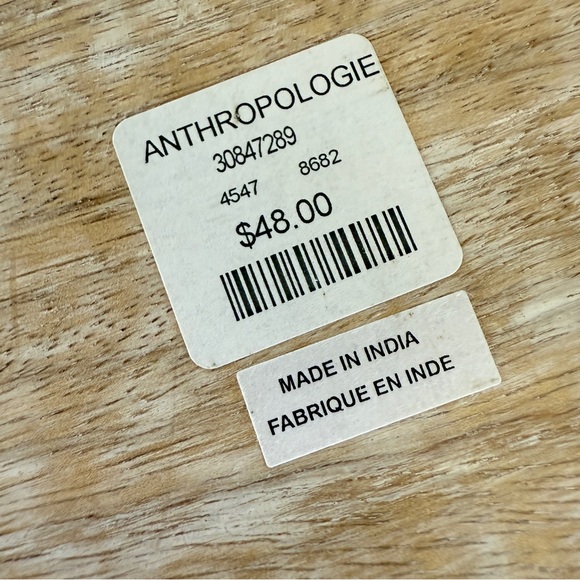 Anthropologie Whitewashed Mango Wood Jewelry/Makeup Box with Mirror and Drawer - Picture 10 of 10